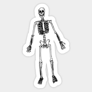 Generic Halloween Skeleton Sticker